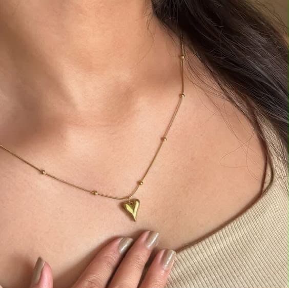 Heart neck chain