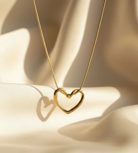 Heart themed neck chain